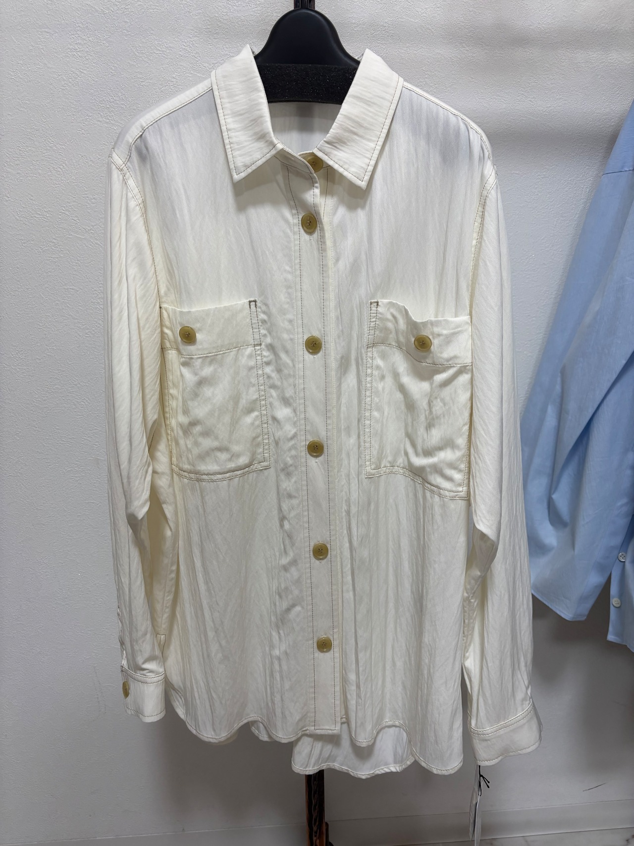 en cloche ステッチシャツブラウス　86048