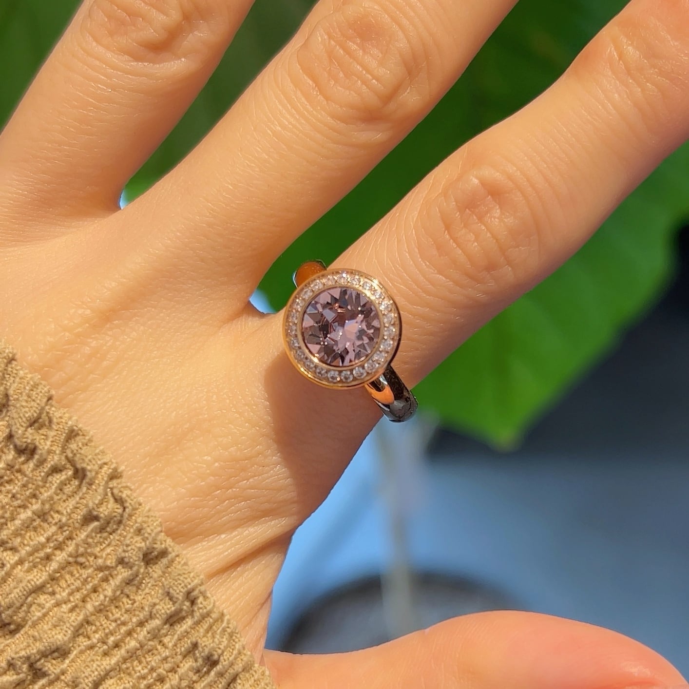 セットアップリング Tondo DX 13mm (RG/P) light amethyst | qudo-japan