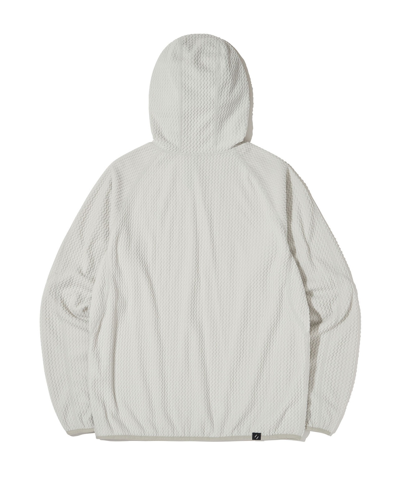 CALORA FLEECE HOODED PULLOVER_WHITE