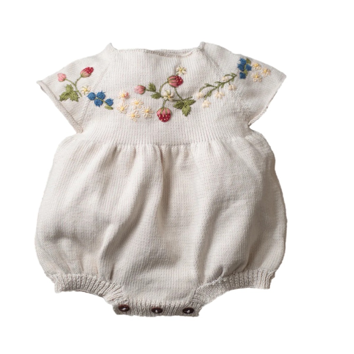 Shirley Bredal 花刺繍ロンパース18-24m