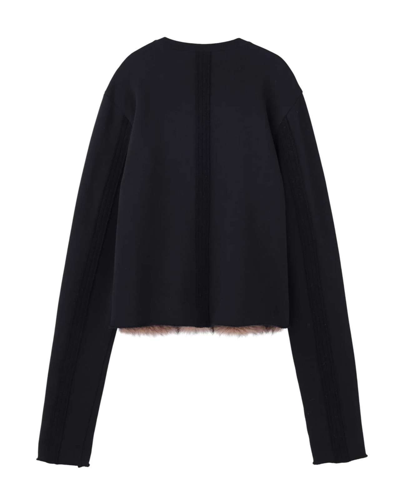 JOHN LAWRENCE SULLIVAN / SWEAT PULLOVER WITH FUR