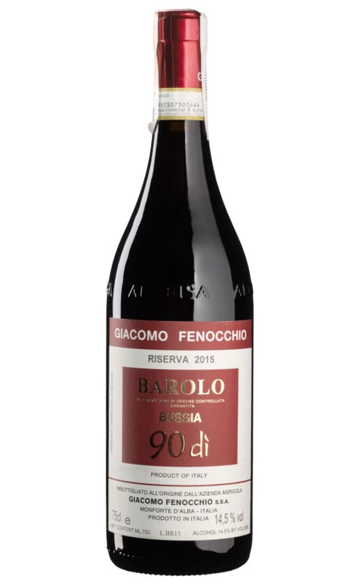 バローロ・リゼルヴァ・ブッシア　15　ジャコモ・フェノッキオ　Barolo Riserva Bussia 90di　15　Giacomo Fenocchio