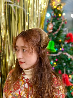 50's/60's vintage fur head dress