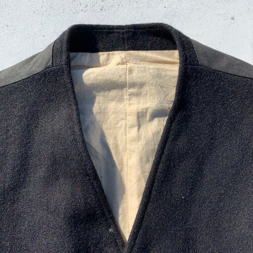 50's 60's British Railway sleeved waistcoat uniform jacket ドライバーズジャケット  シグナルマン VEST ブラック ウール イギリス国鉄 電車 S~M 希少 ヴィンテージ | agito vintage powered by BASE