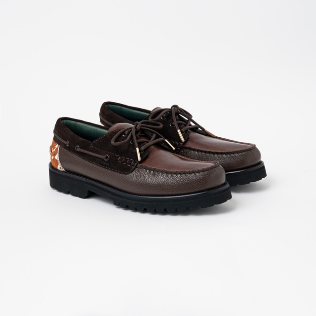 4panel deck shoes（BROWN）