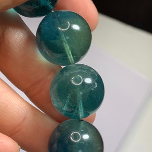 希少な大玉！前後約17.5~18mm 大玉フローライト ブレスレット