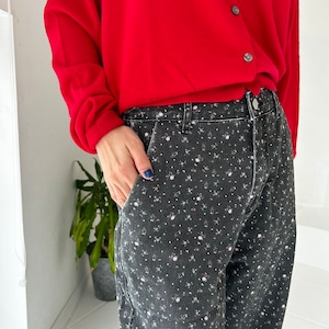 小花柄ルーズデニムパンツ_LN03219