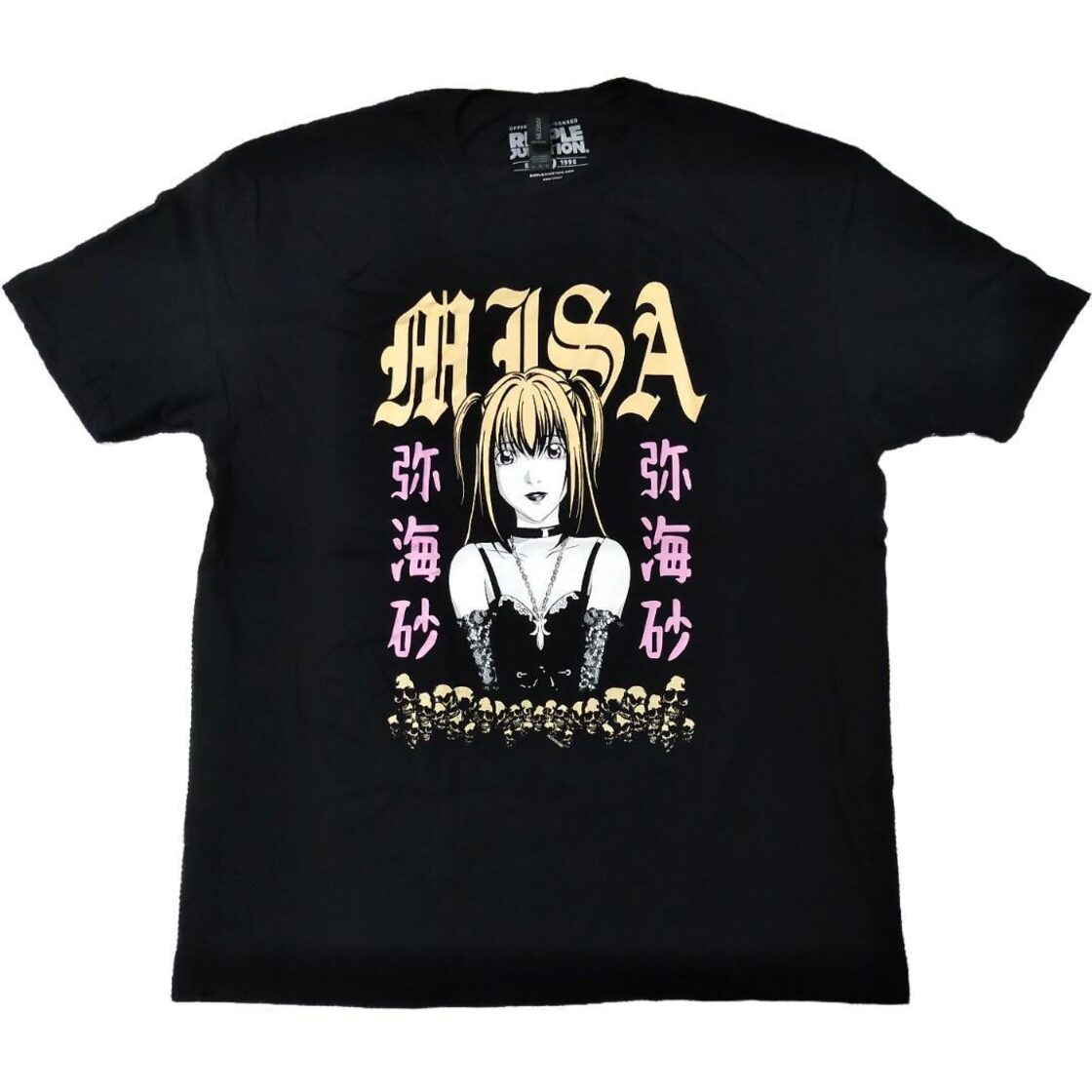 古着 デスノート Tシャツ L 白 弥海砂 ミサミサ アニメT 海外公式 