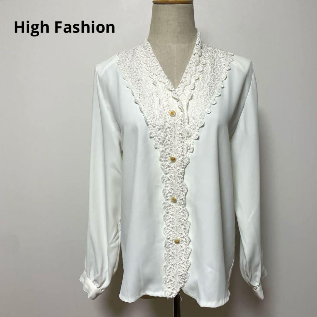 スカラップ刺繍襟ブラウス 昭和レトロ 古着 used vintage | Pay ID