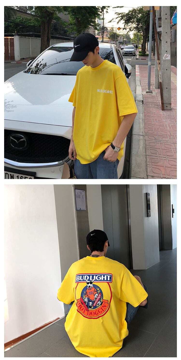 全2色 Tシャツ カットソー プリント カジュアル シンプル