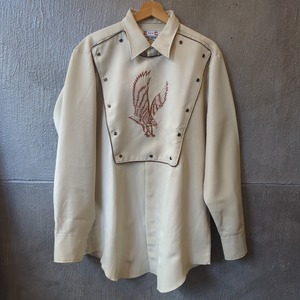 ［USED］70s Vintage H BAR C Cavalry Western Shirt