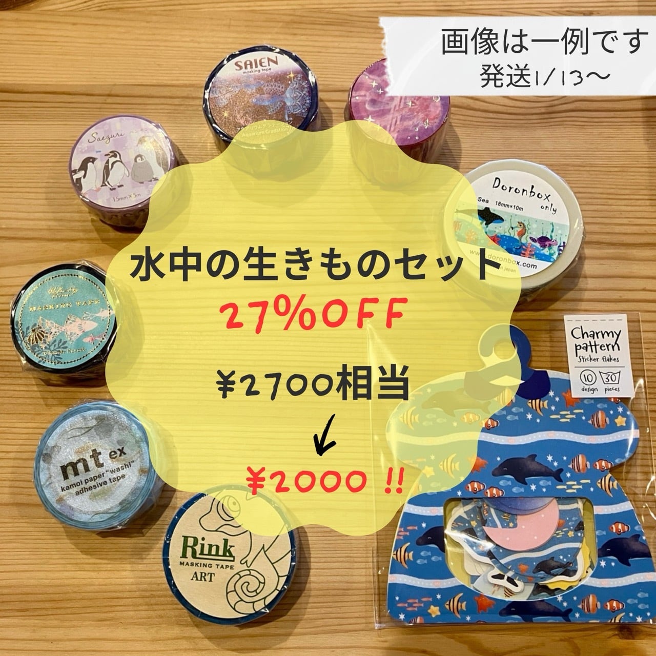 ♡2026福袋♡ 水中の生きものセット 2700円相当 27%OFF!!