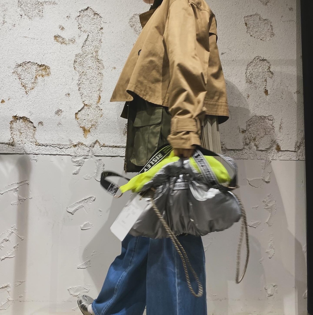 リズレイ　RISLEY risley 　Padded clutch bag