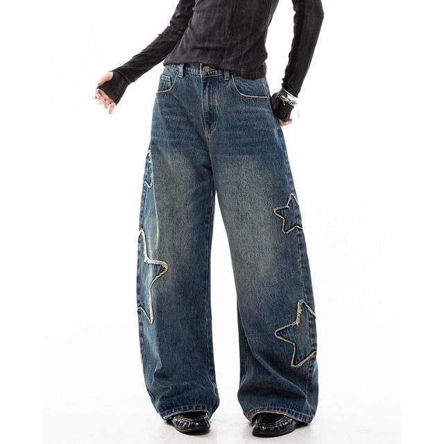 side star design denim　サイドスターデザインデニム　J1629