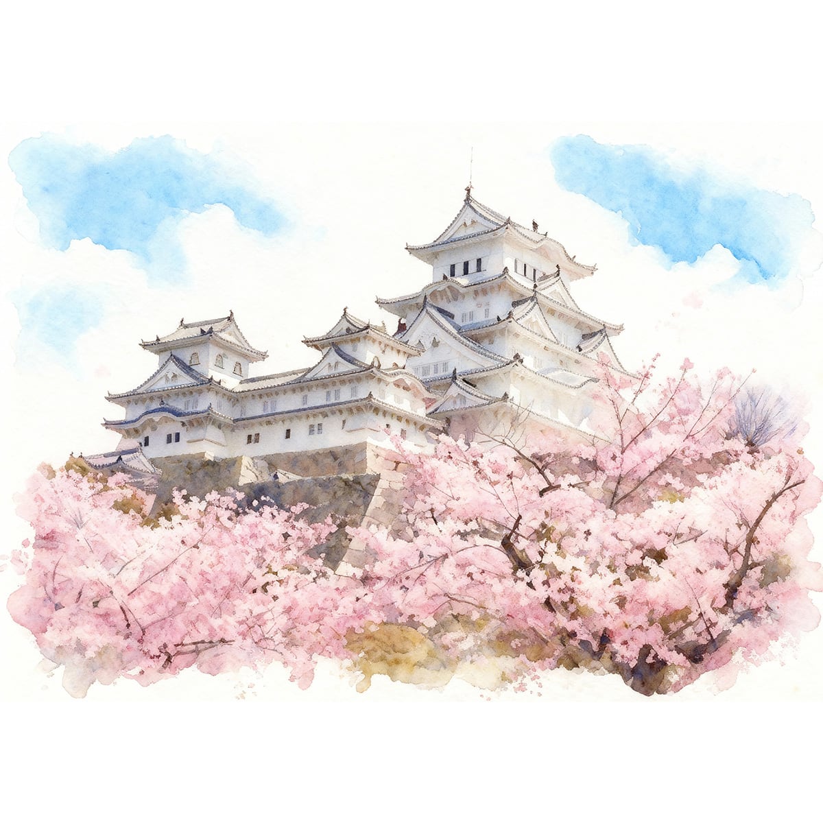 姫路城 | インテリア絵画の専門店 ビッグフィールドギャラリー水彩/油絵