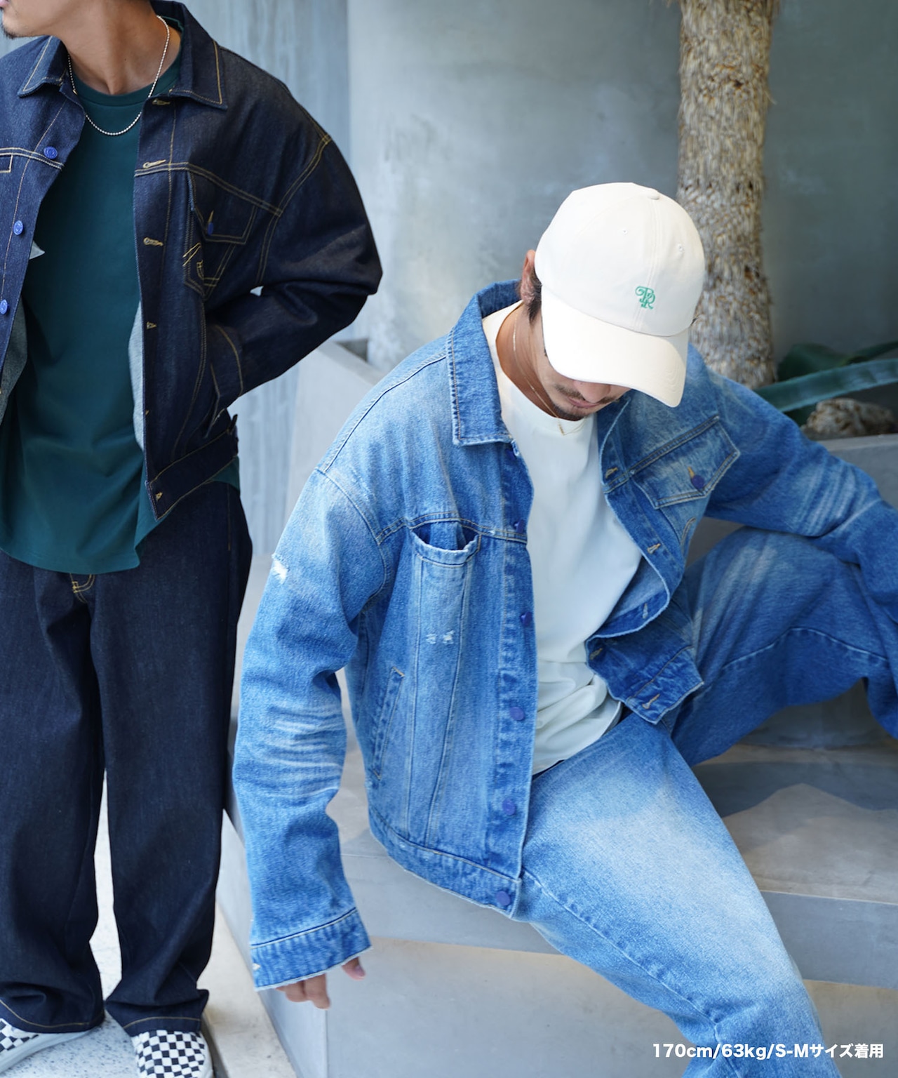 【#Re:room】VINTAGE DROP SHOULDER DENIM JACKET［REJ113］