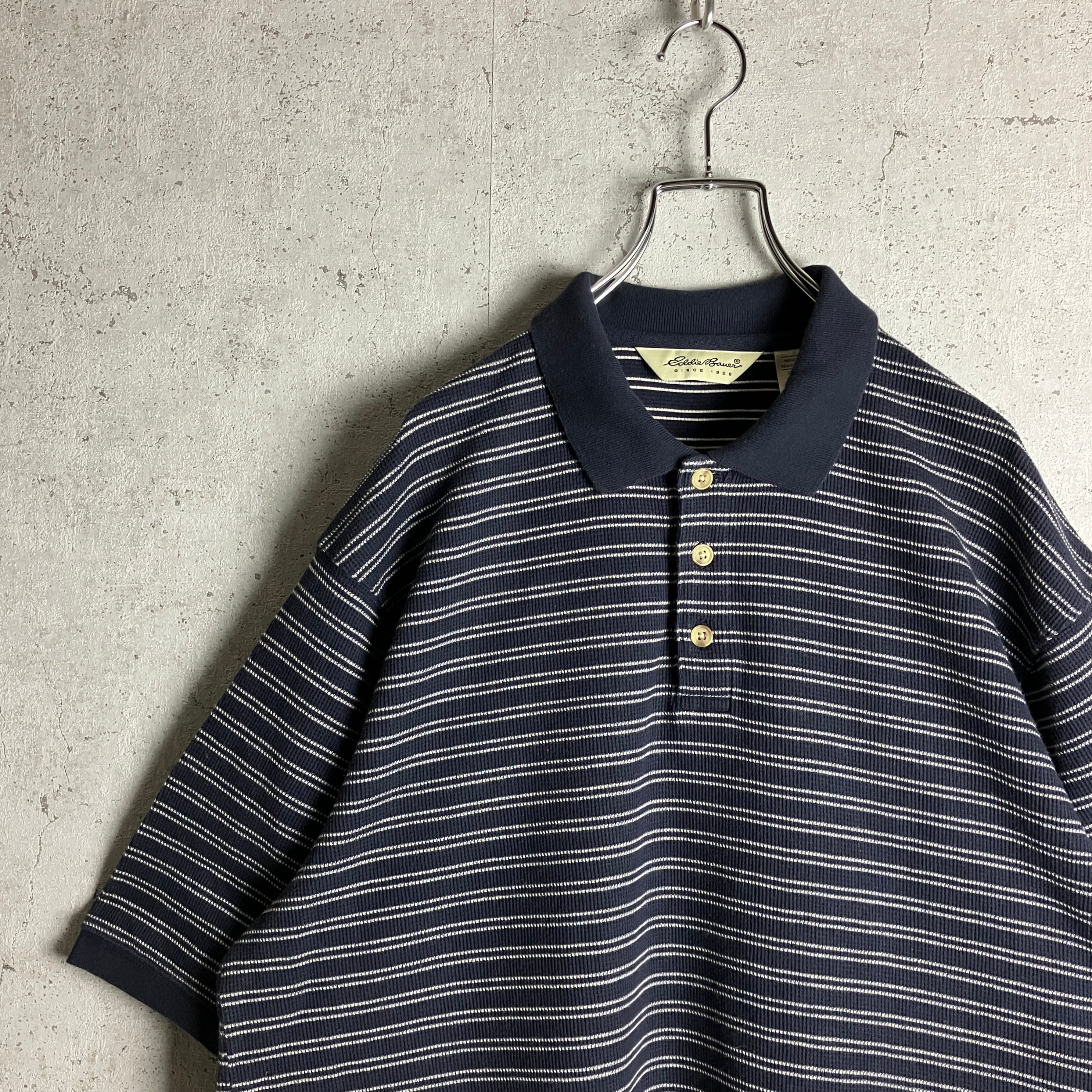 古着 eddie bauer エディーバウアー ボーダー ポロシャツ Yahoo!フリマ