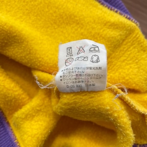 【NBA】90s 日本製 希少 レイカーズ Los Angeles Lakers 刺繍ロゴ スウェット パーカー 古着