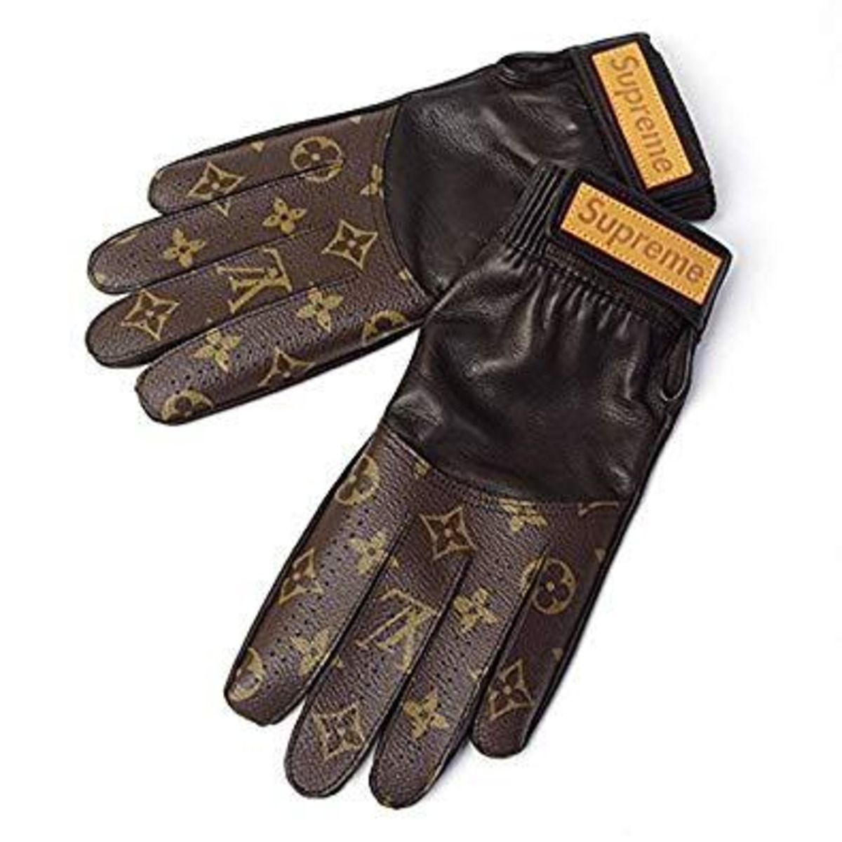 Supreme Louis Vuitton/Supreme Baseball Gloves ❤ liked on Polyvore featuring  accessories, gloves, louis vuitton, baseball gloves and …