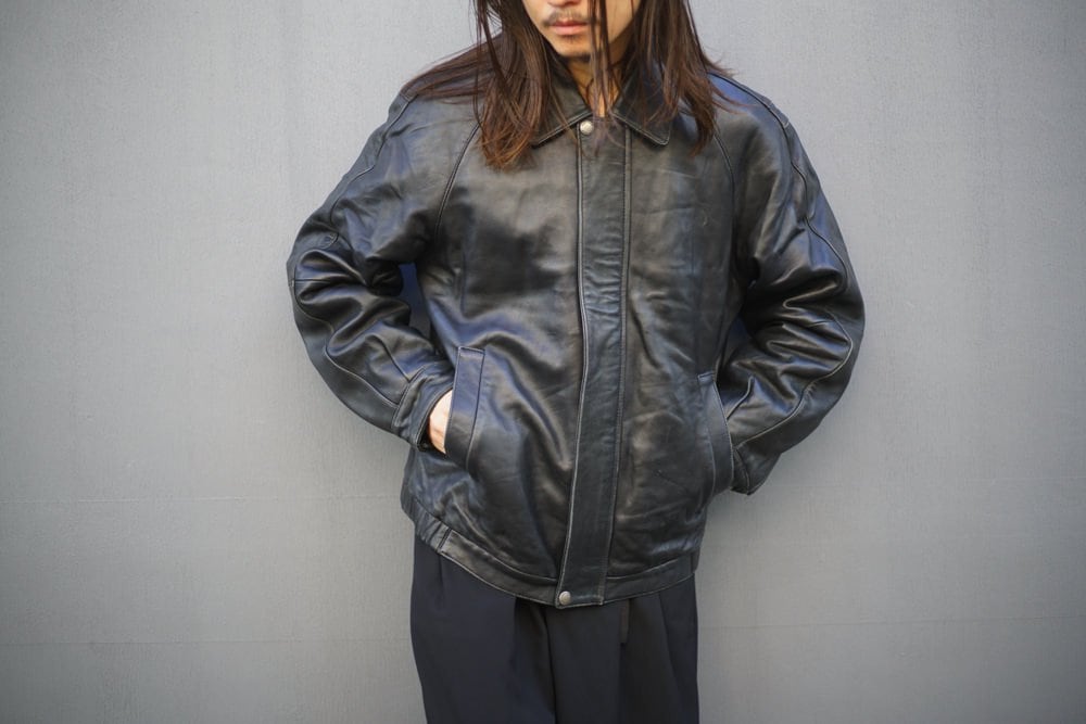 90s- lamb leather 4pocket jacket Online Vintage Store | 90's Men
