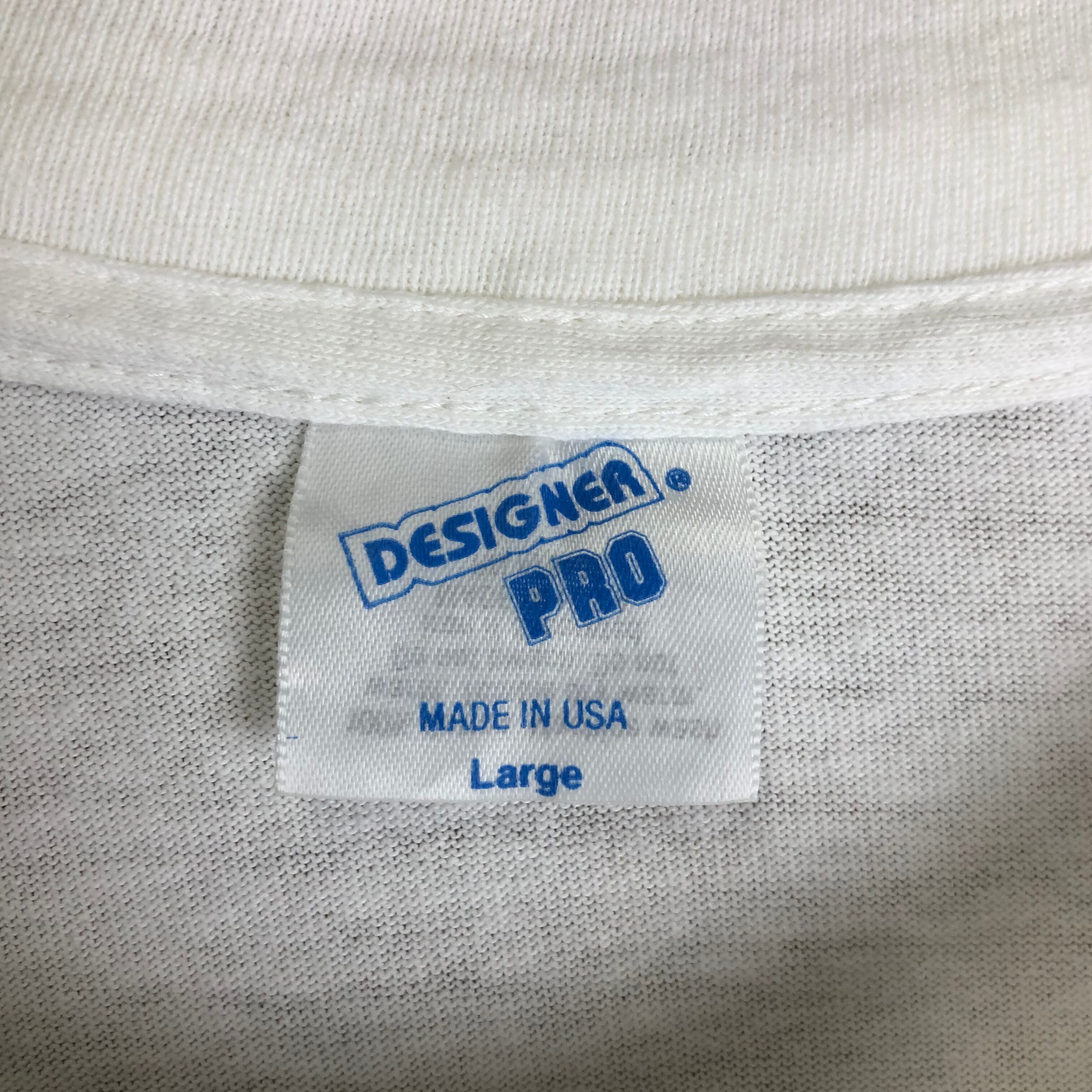 USA製 90s VINTAGE MOOD CHECK プリント Tシャツ メンズ Lサイズ USA製 90s VINTAGE MOOD CHECK プリント Tシャツ メンズ Lサイズ