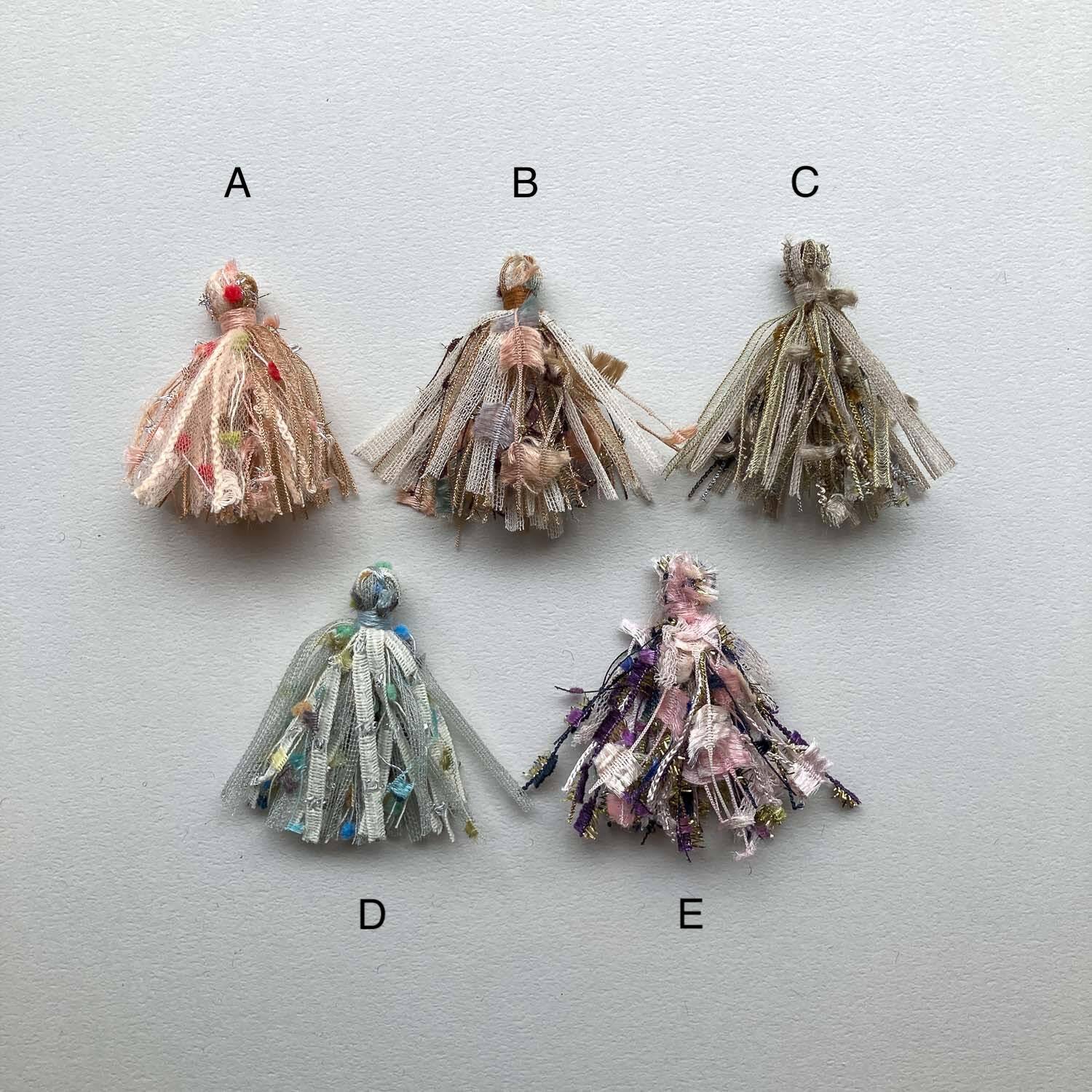 キット〉Duaオリジナル AVRIL糸でつくるタッセルの耳飾り B | Dua