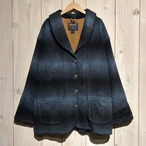【a.k.a.C.a.k.a vintage】"Woolrich" Beautiful Gradation Vintage Shawl Collar Coat