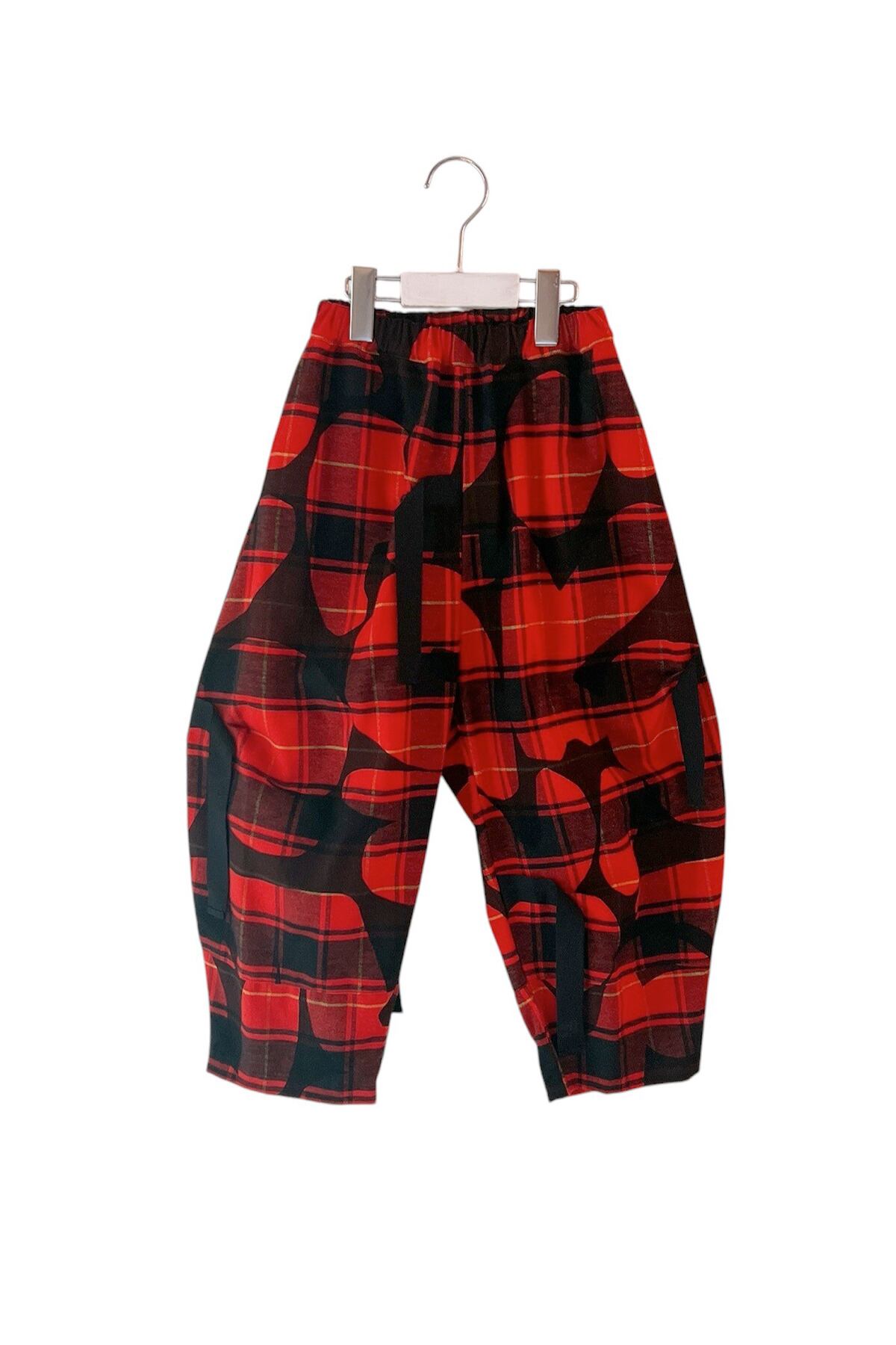 FORMED CHECK TAPE BIG PANTS / L | frankygrow concept shop