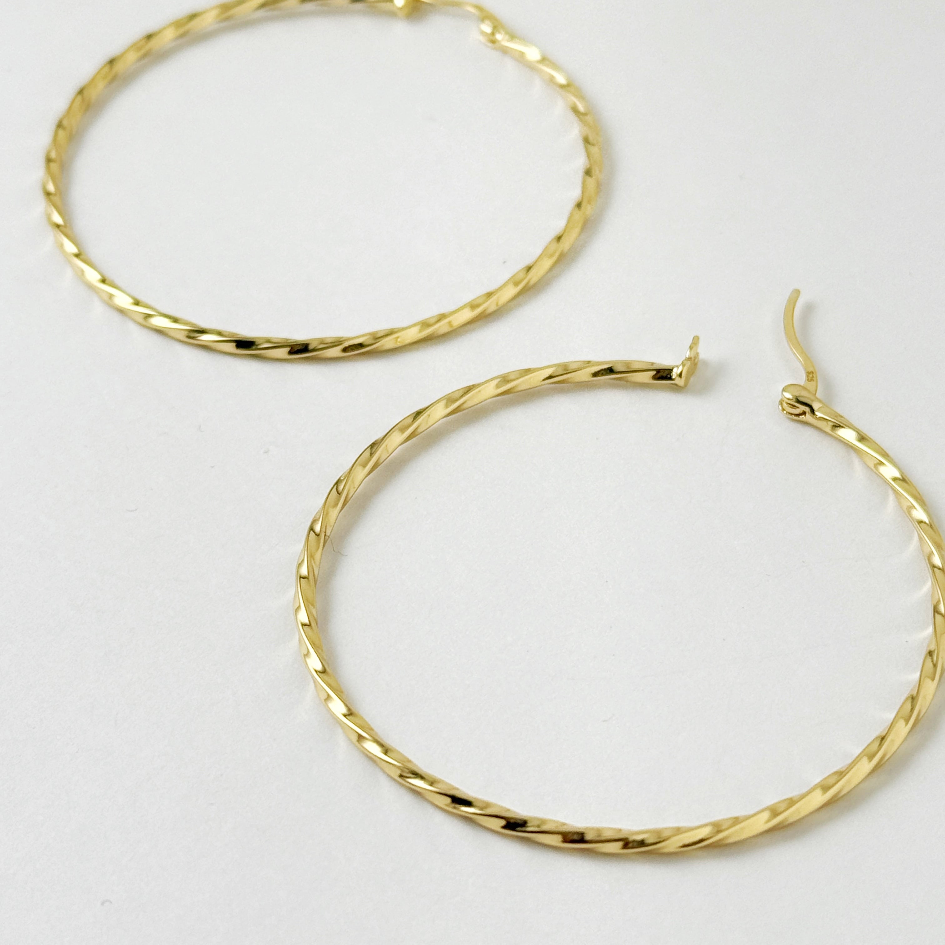 Gold Coating NEW ツイスト フープ 細 L size