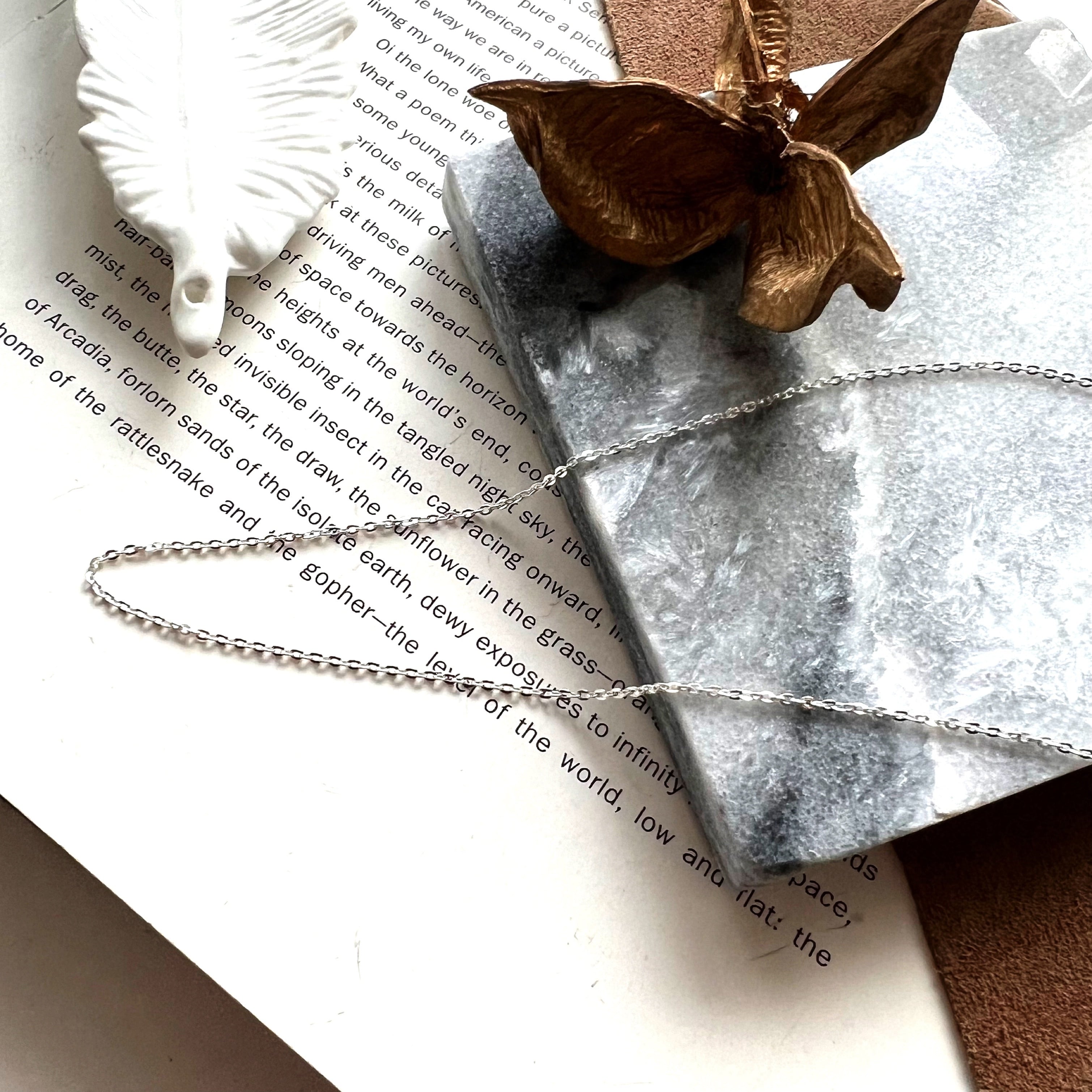 SV925 Narrow Chain Necklace【SILVER】 | Akto