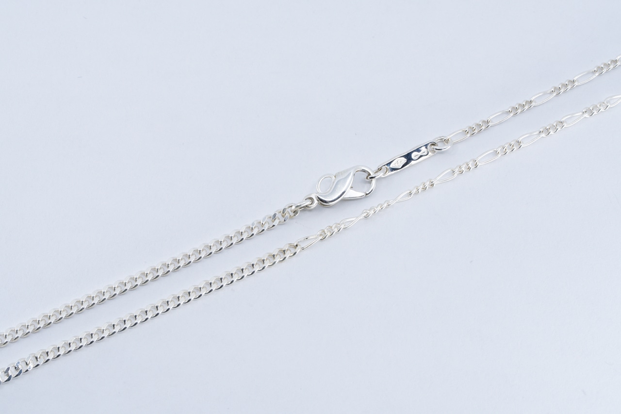 C-053 Interlock chain necklace(TYPE A)(45cm)
