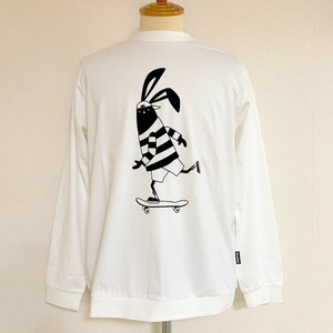 Shabby SKATE BOAD L/S T-shirts　Off White