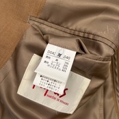 PAPAS パパス セットアップ リネン & レーヨン スーツ サイズ (上)M (下)L /メンズ/ブラウンベージュ系/日本製