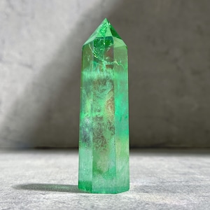 透明感◎グリーンオーラクォーツ タワー02◇ Green Aura Quartz ◇天然石・鉱物・パワーストーン