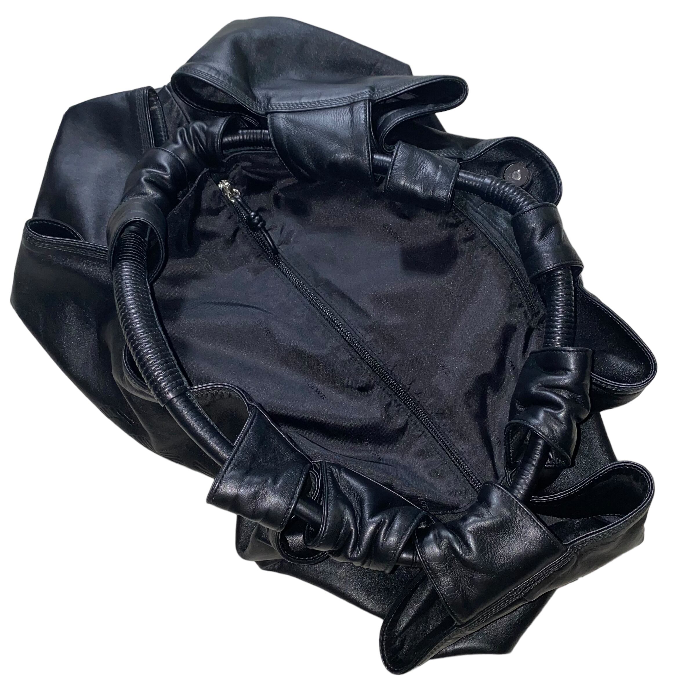 LOEWE black leather hand bag “Nappa Aire” | NOIR ONLINE
