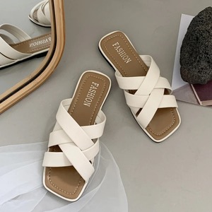 【3color】クロスフラットサンダル