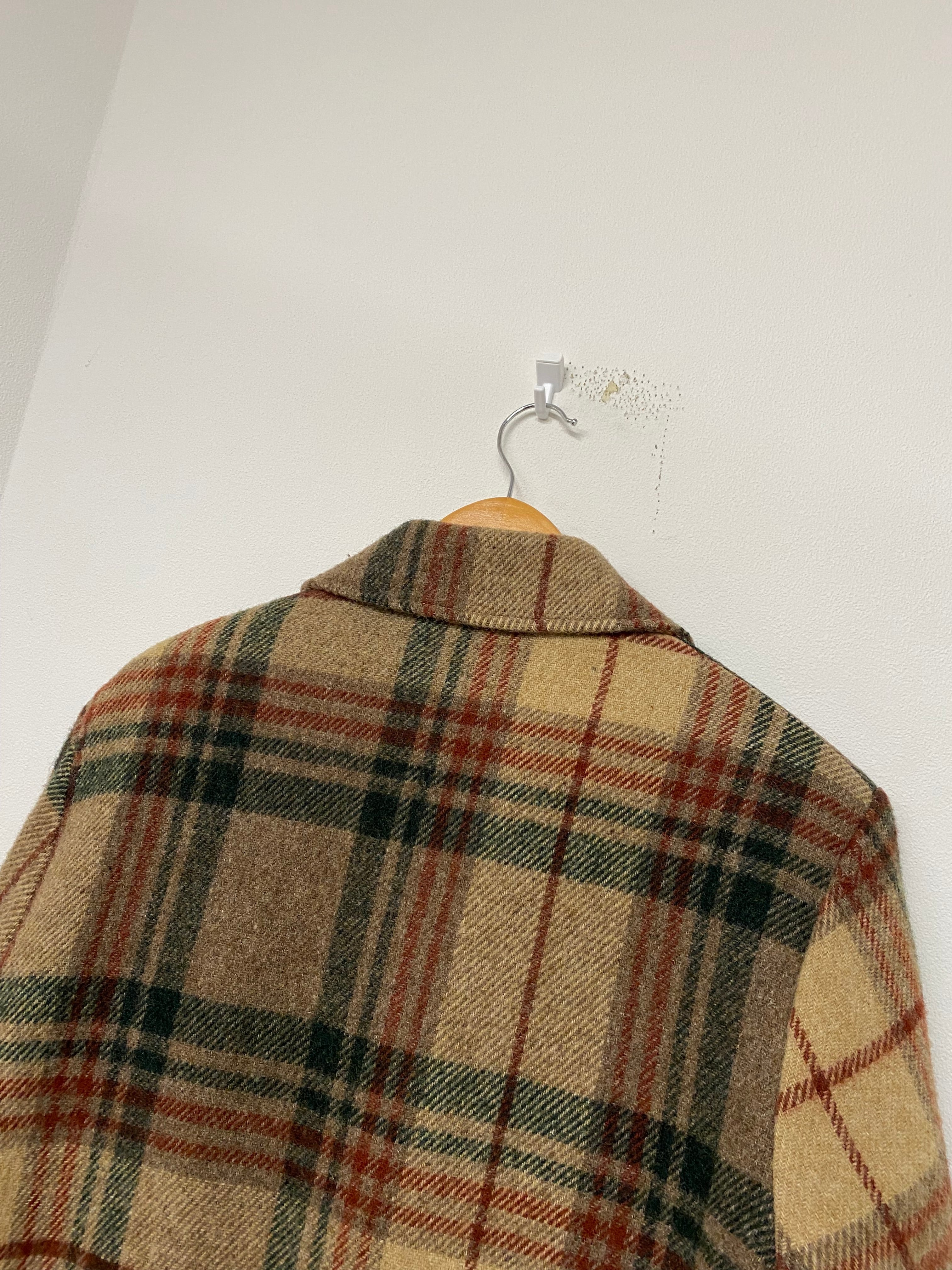 70s USA WoolRich Wool Nylon Boa Check Sports Jacket/L | ACIDHOUSE