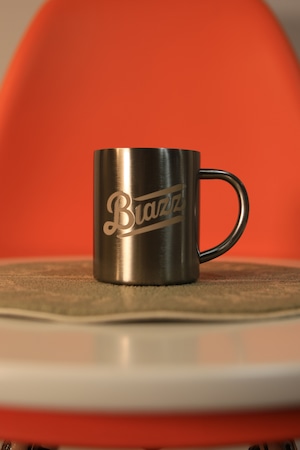 LOGO Stainless Mug 330ml [ SILVER x GOLD ]