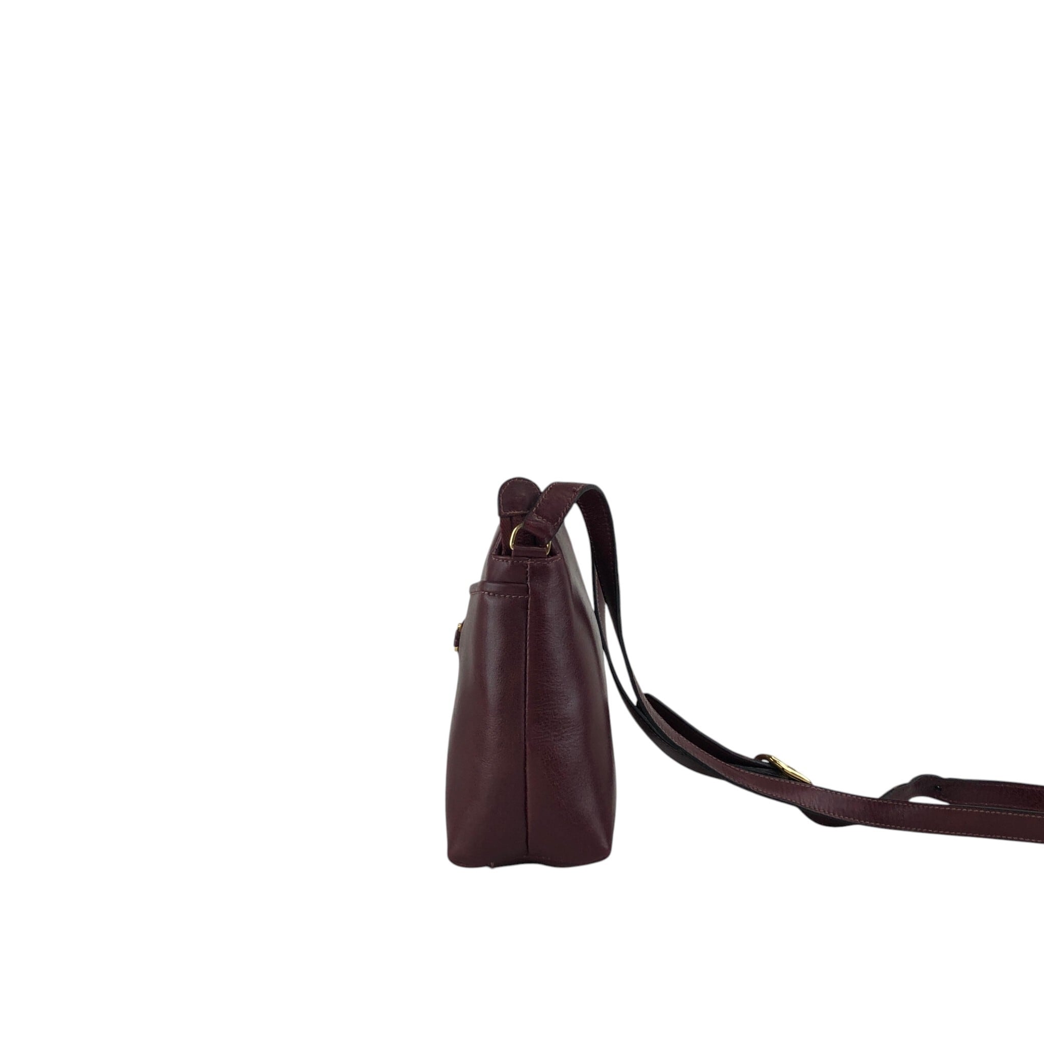 セリーヌ トリオンフ 金具 レザー ショルダーバッグ ボルドー ヴィンテージ CELINE セリーヌ ショルダーバッグ ボルドー トリオンフ レザー