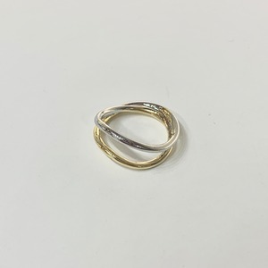 COMME JEWELRY"BY COLOR WAVE TYPE RING"GOLD MIX