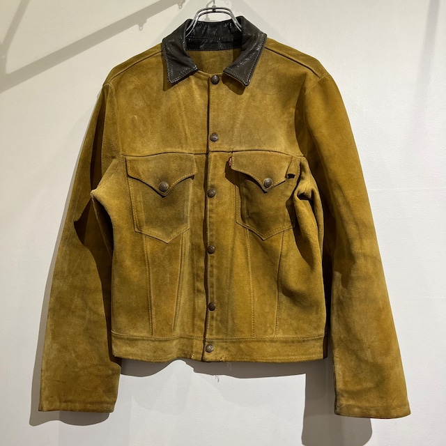 50s Levi's Short Horn Suede Lether Jacket 50年代 リーバイス ショートホーン スエードジャケット ビッグE