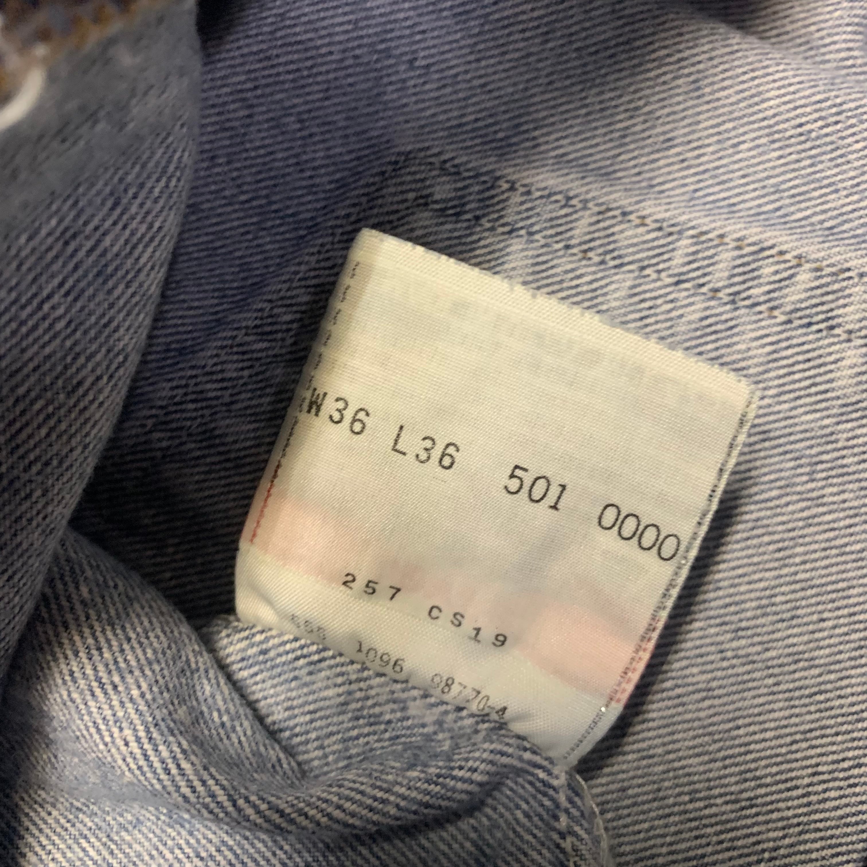 555刻印 90s USA製 リーバイス501 バレンシア工場 デニム 36×36 555刻印 90s USA製 リーバイス501 バレンシア工場 デニム 36×36