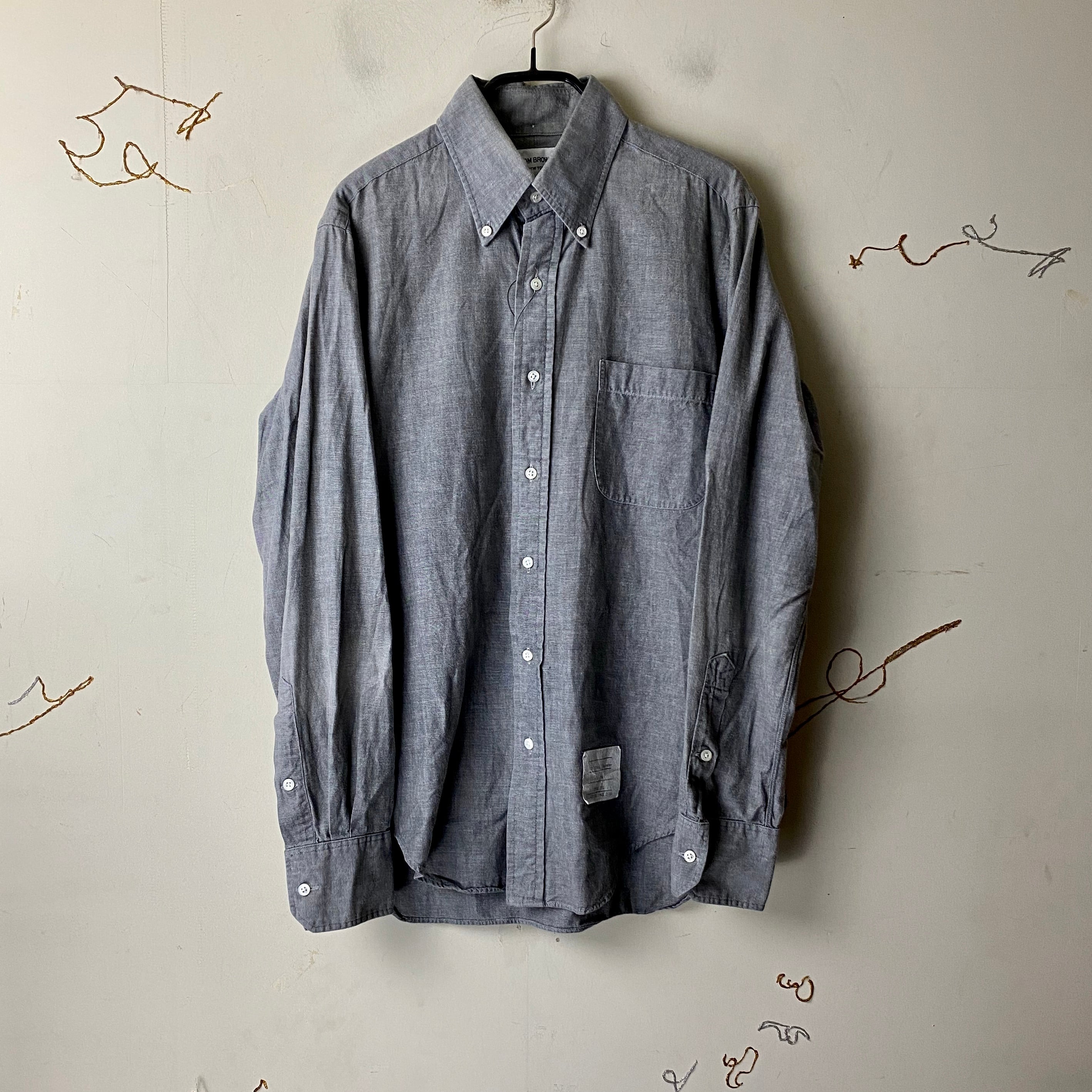 2000's THOM BROWNE×SUPREME gray color B.D.shirts | NOIR ONLINE 2000's THOM BROWNE×SUPREME gray color B.D.shirts | NOIR ONLINE