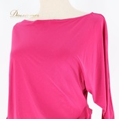 社交ダンス 衣装 トップス ブラウス パープル系 ピンク系 ジャンティ gentil 無地 シンプル 練習 レッスン 鮮やか 伸縮 ストレッチ パーティー ダンス衣装 イベント ステージ 特徴的 おしゃれ