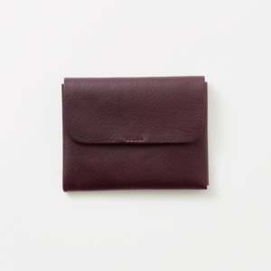 Wallet Plum (シュリンクレザー）