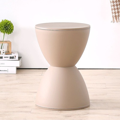 スツール モダン 砂時計型 椅子 ３色展開 黒 白 カーキ おしゃれ リビング 北欧  椅子カバー ワークチェア チェア 変わった椅子 モダン ブラック ホワイト 茶色