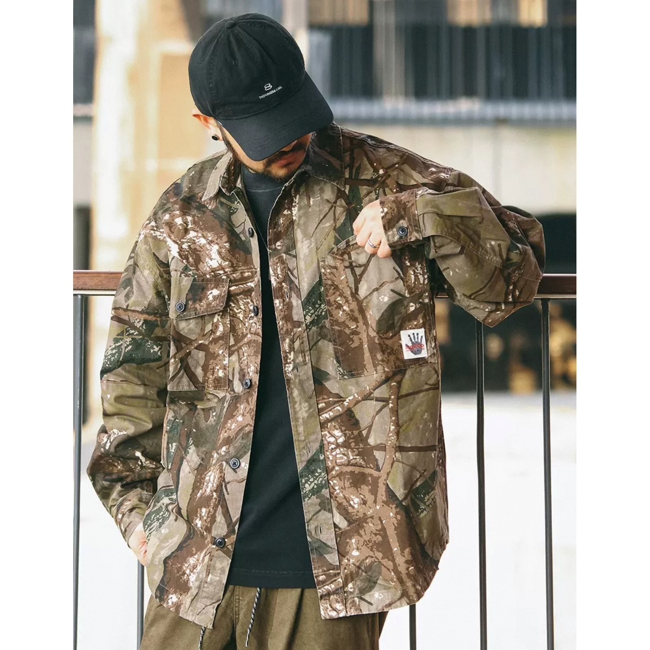 Vintage military camouflage shirt 0668 - 5