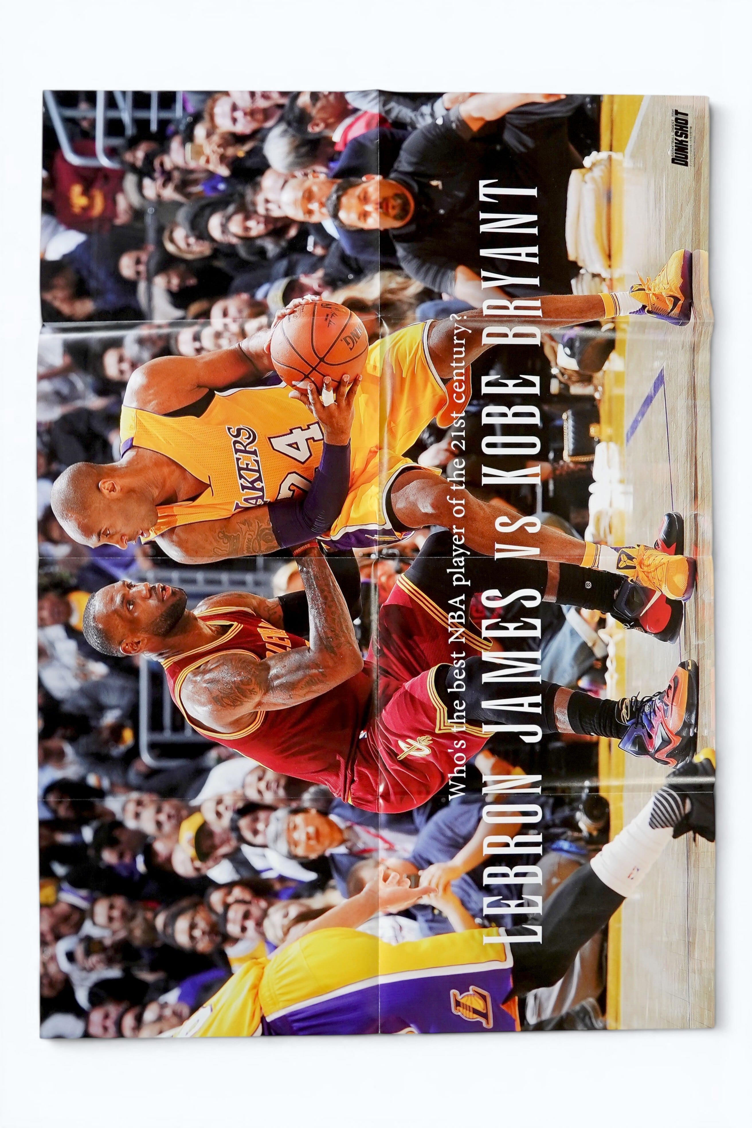 LeBron James / レブロン・ジェームズ / Kobe Bryant / コビー・ブライアント / Rui Hachimura / 八村塁 / NBAバスケットボール大判両面ポスター / DUNK SHOOT / B2相当