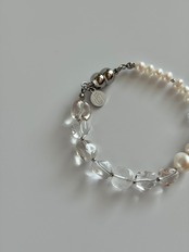 magnet bracelet | Quartz & Pearl［GB039-CR］