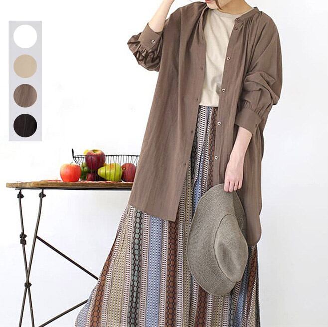 ブラウス 人気シャツ コットン ゆるシルエット 2022年新作 レディーストップス シンプル 着回し